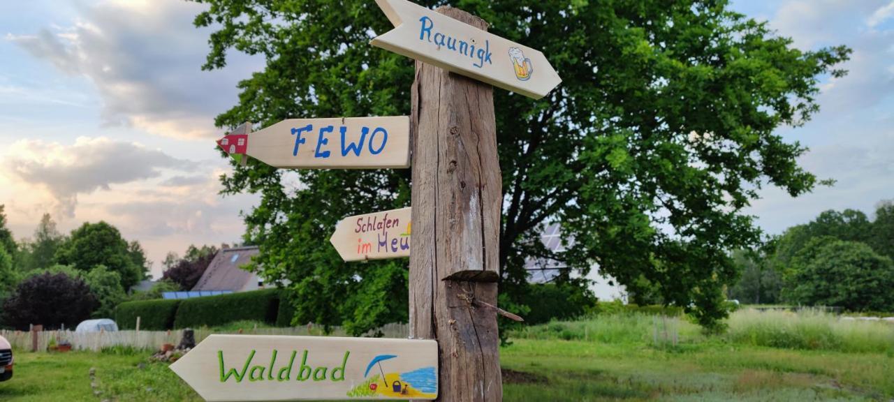 Ferienwohnung & Campingplatz Vor Dem Berg Heideblick Esterno foto